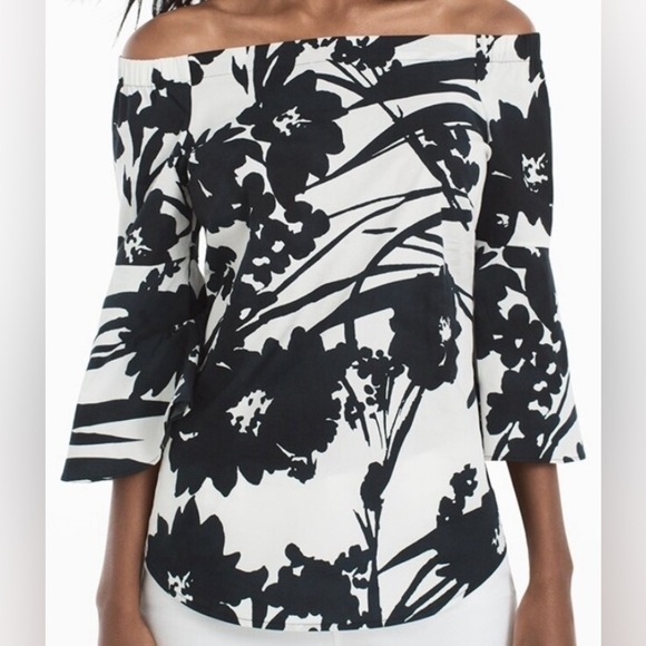 White House Black Market | Off the Shoulder Blouse - Picture 2 of 7